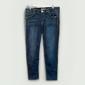 Democracy Women’s Ab solution Skinny Leg Jean Size 12 Stretch Dark Wash Blue